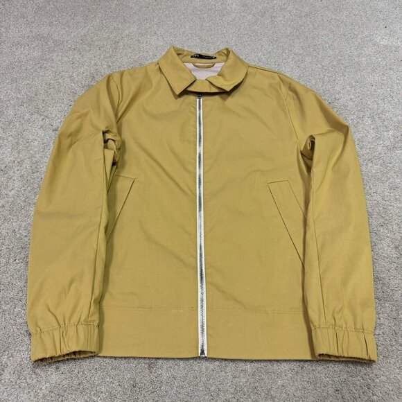 Zara Jacket Women’s Yellow Long Sleeve Full Zip Size Small - Picture 1 of 11